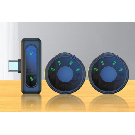 2in1 Type-C Omnidirectional Magnetic 2.4GHz Wireless Lavalier Microphone (With Battery)