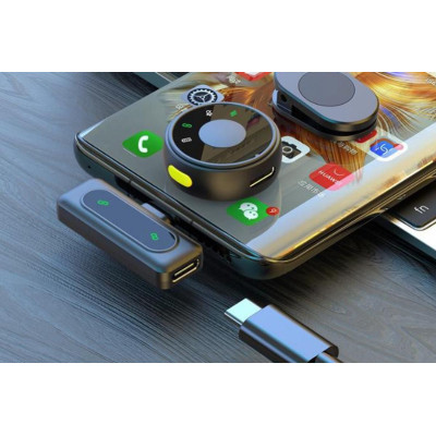 2in1 Type-C Omnidirectional Magnetic 2.4GHz Wireless Lavalier Microphone (With Battery)