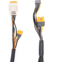 Töltőkábel IC5 akkumulátor csatlakozóval (női) és IC5 műszercsatlakozóval (férfi) JST-XH 2-6S balancerrel, kábel hossza 60 cm. IC5/EC5 csatlakozóval rendelkező akkumulátorok és IC5 csatlakozóval rendelkező Spektrum töltők csatlakoztatására szolgál. Ez a kábel lehetővé teszi a LiPo akkumulátor töltését a töltőtől biztonságos távolságban és a LiPo biztonsági táskában. 
