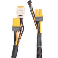 Töltőkábel IC5 akkumulátor csatlakozóval (női) és IC5 műszer csatlakozóval (férfi) JST-XH 2-4S balancerrel, kábel hossza 60 cm. IC5/EC5 csatlakozóval rendelkező akkumulátorok és IC5 csatlakozóval rendelkező Spektrum töltők csatlakoztatására szolgál. Ez a kábel lehetővé teszi a LiPo akkumulátor töltését a töltőtől biztonságos távolságban. 