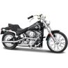 1:18 méretarányú közúti motorkerékpár Maisto 21914 Harley-Davidson FXST Softail 1984 modellje műanyag alapon nem csak gyűjtőknek. Részletes kivitelezés, nagyon kedvező ár, hossza kb. 13 cm.