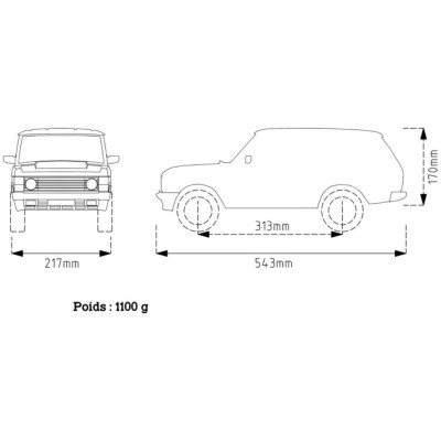 ABS karoserie DISCO 5dveřová 313 mm