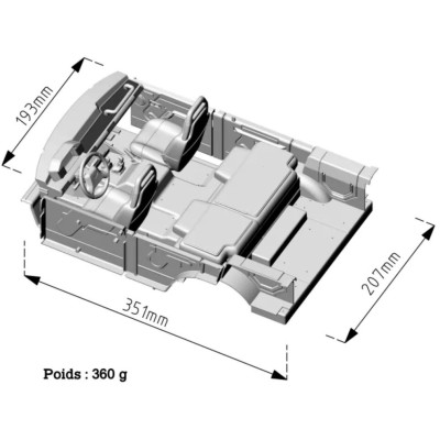 Kompletní interiér pro ABS karoserii DISCO