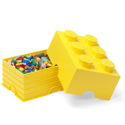 LEGO úložný box 250x375x180mm - žlutý
