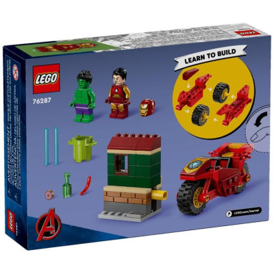 LEGO Marvel - Iron Man s motorkou a Hulk