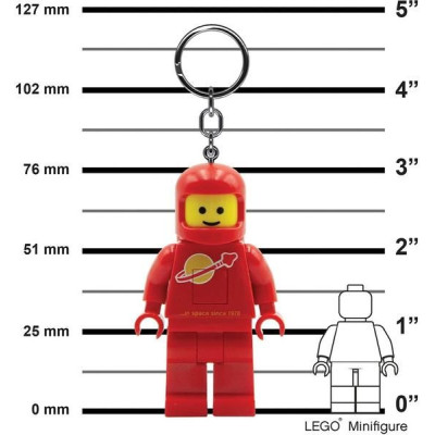 LEGO svítící klíčenka - Kosmonaut červený