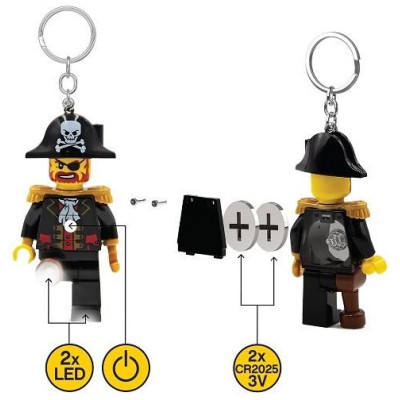 LEGO svítící klíčenka - Kapitán Brickbeard