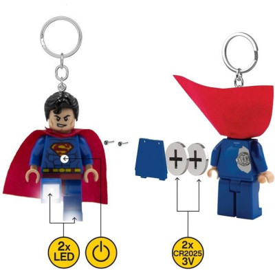 LEGO svítící klíčenka - Superman