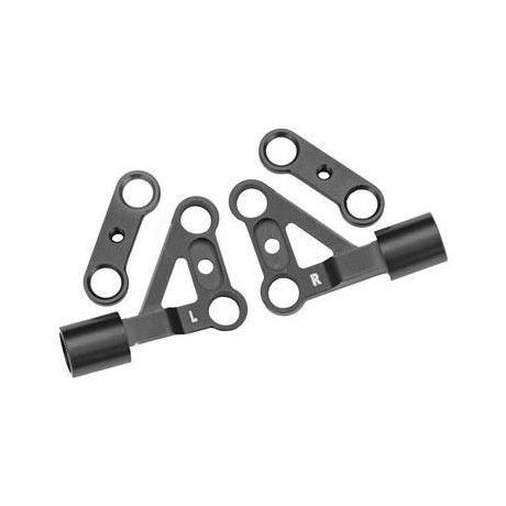 Traxxas rameno podvozku přední horní hliníkové šedé (pár)