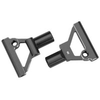 Pótalkatrész a Traxxas 4-Tec Drift Ford Mustang RC modellekhez: futóműkar első alsó alumínium szürke (pár).