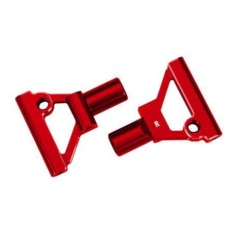 Traxxas rameno podvozku předni dolní hliníkové červené (pár)