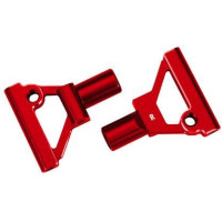 Pótalkatrész a Traxxas 4-Tec Drift Ford Mustang RC modellekhez: futóműkar első alsó alumínium piros (pár).