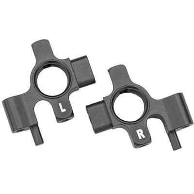 Traxxas těhlice přední hliníková šedá (pár)