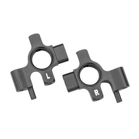 Traxxas těhlice přední hliníková šedá (pár)