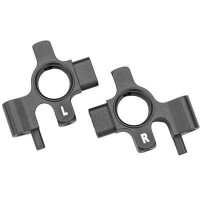 Cserealkatrész RC modellautókhoz Traxxas 4-Tec Drift Ford Mustang: elülső alumínium szürke karosszéria (pár).