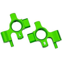 Cserealkatrész RC modellautókhoz Traxxas 4-Tec Drift Ford Mustang: első alumínium karosszéria zöld (pár).