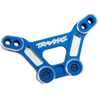 Pótalkatrész RC modellautókhoz Traxxas 4-Tec Drift Ford Mustang: lengéscsillapító torony elöl alumínium kék.