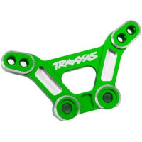 Pótalkatrész RC modellautókhoz Traxxas 4-Tec Drift Ford Mustang: első alumínium lengéscsillapító torony zöld.