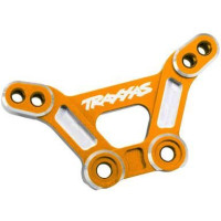 Pótalkatrész RC modellautókhoz Traxxas 4-Tec Drift Ford Mustang: lengéscsillapító torony elülső alumínium narancssárga.