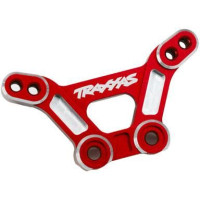 Cserealkatrész RC modellautókhoz Traxxas 4-Tec Drift Ford Mustang: lengéscsillapító torony elöl alumínium piros.