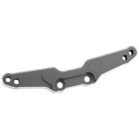 Pótalkatrész RC modellautókhoz Traxxas 4-Tec Drift Ford Mustang: hátsó lengéscsillapító torony alumínium szürke.