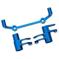 Cserealkatrész RC modellautókhoz Traxxas 4-Tec Drift Ford Mustang: alumínium kormánykarok kék. 