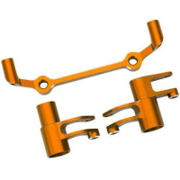 Pótalkatrész RC autó modellekhez Traxxas 4-Tec Drift Ford Mustang: kormánykarok alumínium narancssárga. 