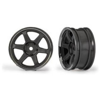 Pótalkatrész RC modellautókhoz Traxxas 4-Tec Drift Ford Mustang 1:10 RTR: 1.9" grafitszürke első tárcsa (2 db).