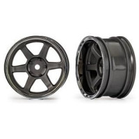 Pótalkatrész RC modellautókhoz Traxxas 4-Tec Drift Ford Mustang 1:10 RTR: 1.9" grafitszürke hátsó tárcsa (2 db)