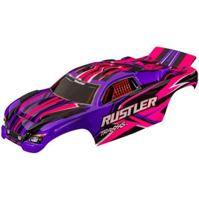Traxxas karosérie Rustler bezsponková růžová