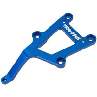 Pótalkatrész RC modellautókhoz Traxxas 1:10 4-Tec: első alumínium alváz válaszfal kék.