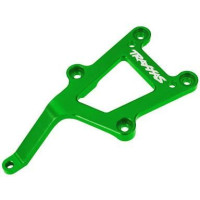 Pótalkatrész RC modellautókhoz Traxxas 1:10 4-Tec 2.0: első alumínium alváz válaszfal zöld.