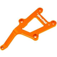 Pótalkatrész RC modellautókhoz Traxxas 1:10 4-Tec 2.0: első alumínium alváz válaszfal narancssárga.