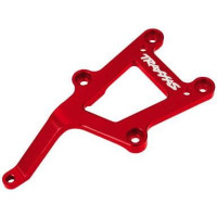 Pótalkatrész RC modellautókhoz Traxxas 1:10 4-Tec 2.0: első alumínium alváz válaszfal piros.