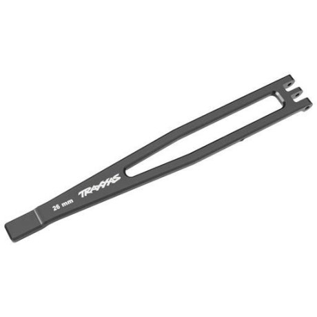 Traxxas držák baterie hliníkový šedý