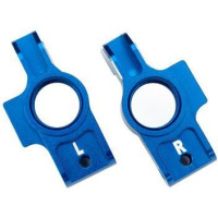 Pótalkatrész RC modellautókhoz Traxxas 1:10 4-Tec: hátsó alumínium kihúzó kék (pár).