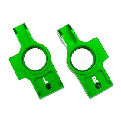Traxxas těhlice zadní hliníková zelená (pár)