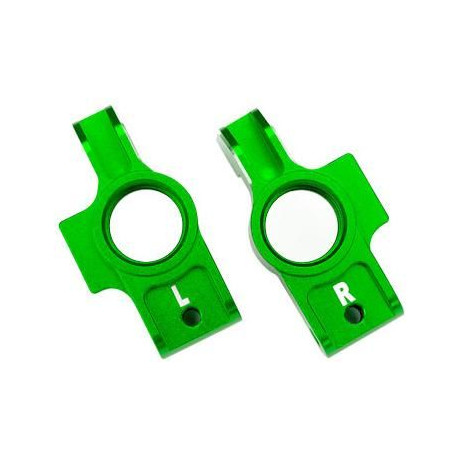 Traxxas těhlice zadní hliníková zelená (pár)