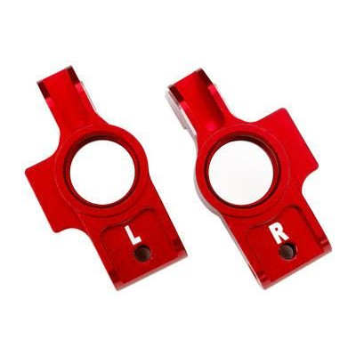 Traxxas těhlice zadní hliníková červená (pár)