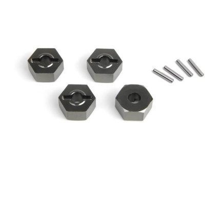 Hliníkové 14mm unašeče kol, šedá (4 ks)