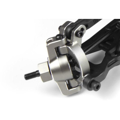 Hliníkové závěsy předních těhlic, šedá (L + P)