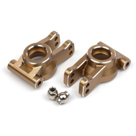 Hliníkové zadní těhlice, zlatá (2 ks)