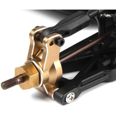 Hliníkové zadní těhlice, zlatá (2 ks)