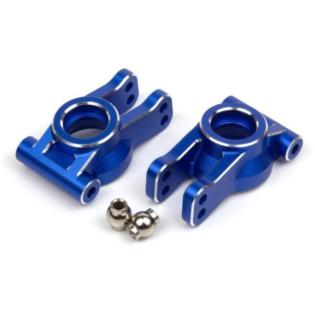 Hliníkové zadní těhlice, modrá (2 ks)