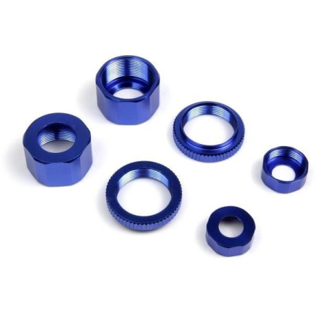 Hliníkové díly tlumičů, modrá