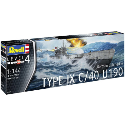 Plastic ModelKit ponorka 05167 - German Submarine Type IX C/40 (U190) (1:144)