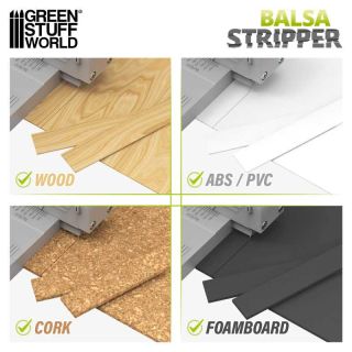 Balsa Stripper / Rezačka balzových prúžkov + 10 nožov