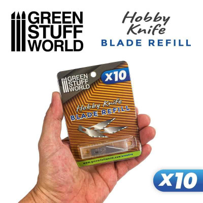 10x Hobby Knife Blade Refill / 10x náplň do hobby noža (skalpela)