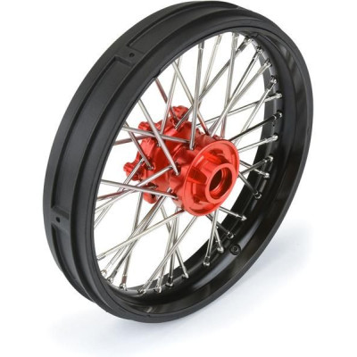 Pro-Line disk přední Pro-Spec V2 Bead, hliník, černý/červený: PM-MX