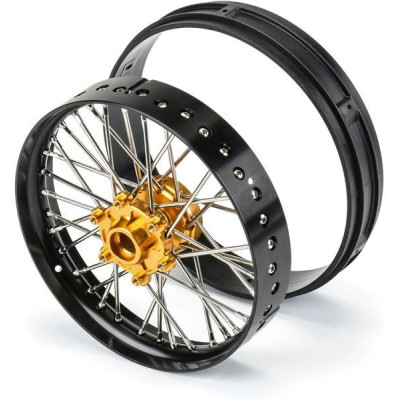 Pro-Line disk přední Pro-Spec V2 Bead, hliník, černý/zlatý: PM-MX